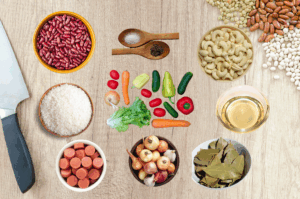 Ingredians of Red Beans and Rice Recipe image