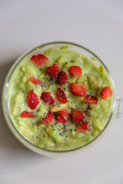 Strawberry with Avocado Smoothie