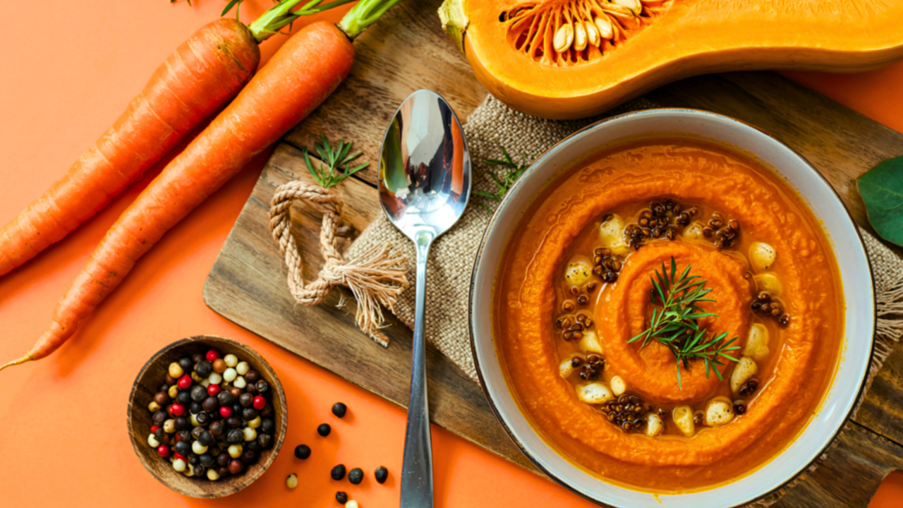 Butternut Squash and Carrot Soup 9 Healthy Soup Recipes for Breastfeeding Moms 1