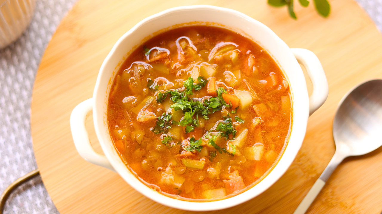 Sweet Potato Black Bean Tortilla Soup (Gluten-free & Vegan) 9 Healthy Soup Recipes for Breastfeeding Moms 1