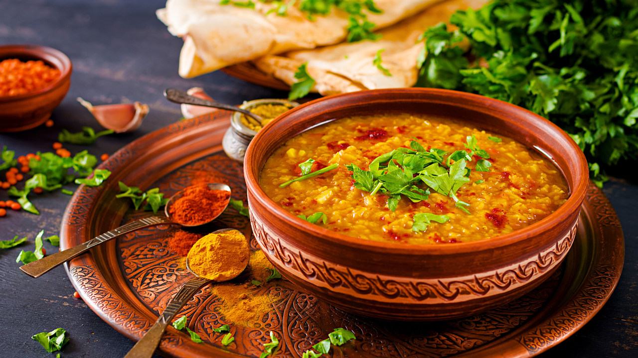 Slow Cooker Curried Lentil Soup