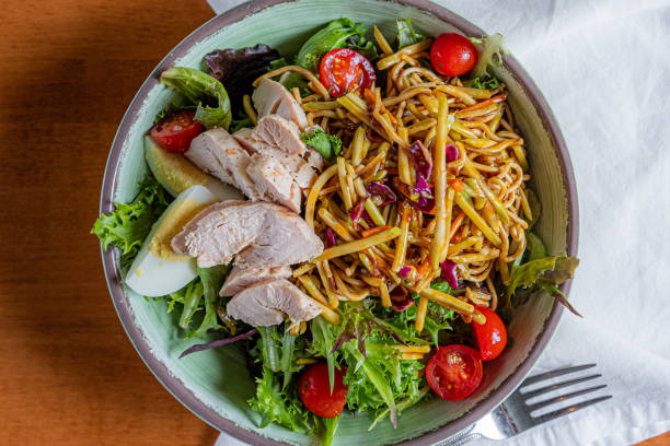 Cold Noodles Salad with Grilled Chicken