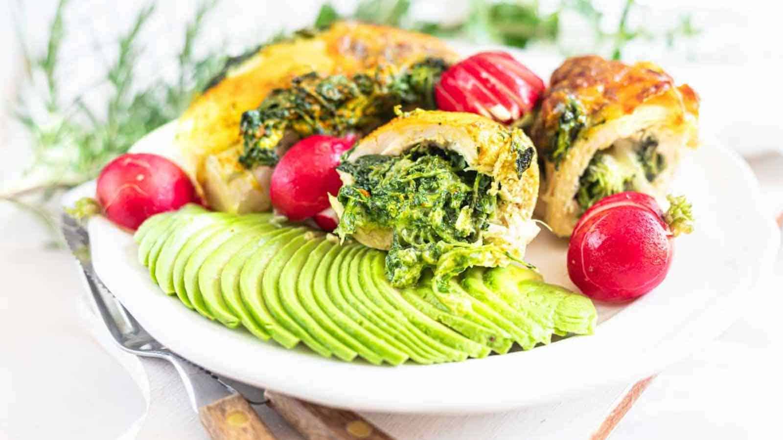 Spinach Stuffed Chicken Breast Recipe. 